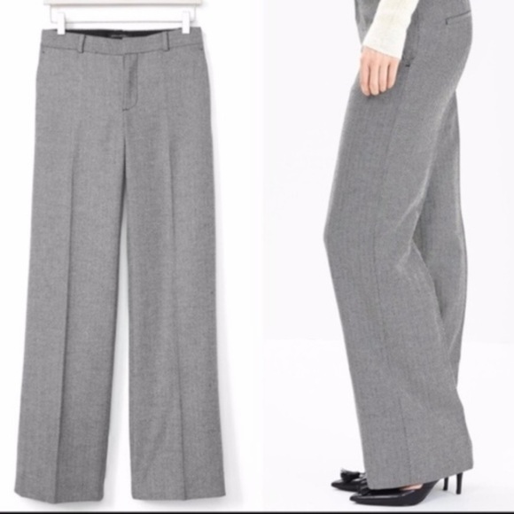 🌿5/$15 Banana Republic Logan Pleated Herringbone - Picture 2 of 7